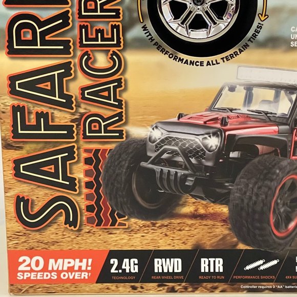 NEW! Power Craze Safari Racer RC Fast Car in Metallic Blue. SPEEDS OVER 20 MPH - Picture 3 of 5